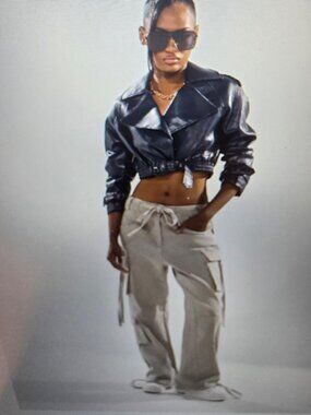 AKIRA CARGO FOR DAYS WIDE LEG DENIM Size LL